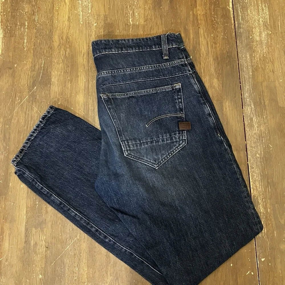 G-Star Raw D-Staq 5 PKT Tapered Men's Jeans 32x32‎ Blue Button Fly Denim